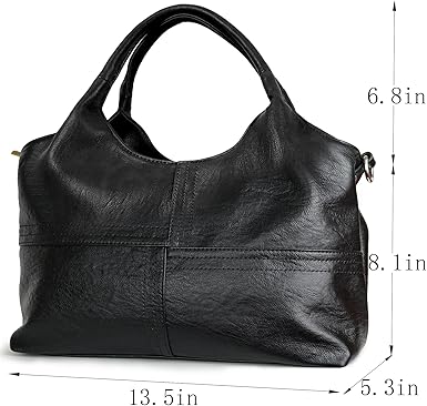 Vegan Leather Purses for Women with Detachable Satchel Strap, Ladies Handbags, Tote Hobo Bags with Top Handle
