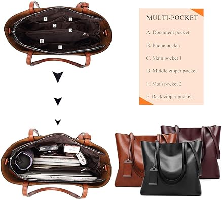 Women Top Handle Satchel Handbags Shoulder Bag Messenger Tote Bag Purse